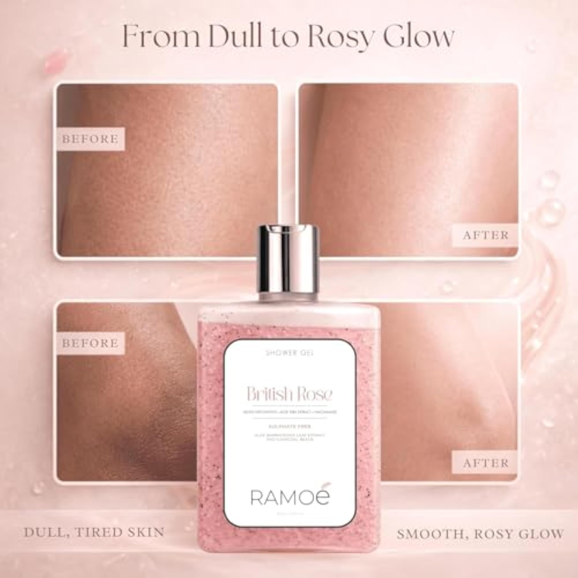 Ramoé British Rose Shower Gel Body Wash